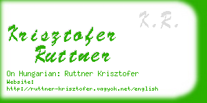 krisztofer ruttner business card